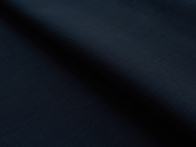 Lână groasă pentru palton - bleumarin intens, în stil Bottega Veneta