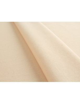 Raw cotton denim, garment-washed (softened)