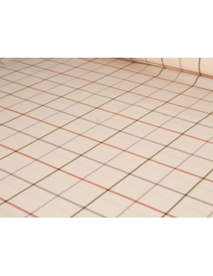 Material para fato - lã cru em padrão quadriculado