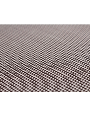 Tecido de lã em micro sarja de pied-de-poule preto e branco