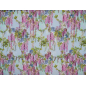 Silk fabric with a floral pattern in the Dolce&Gabbana style