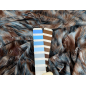 Silk fabric with a ostrich feather pattern