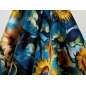Satin de seda com elastano - Girassóis de Van Gogh