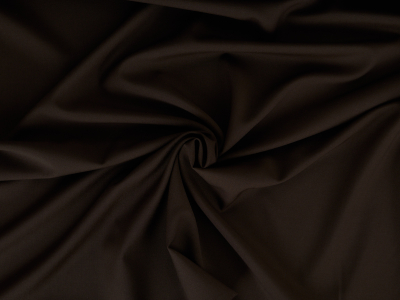 Wool fabric for suits - merino wool - dark brown