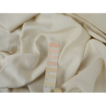 Rohseide Bourette Diagonal-Twill mit Baumwolle