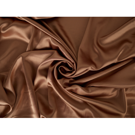 Crepe viscose satin with elastane