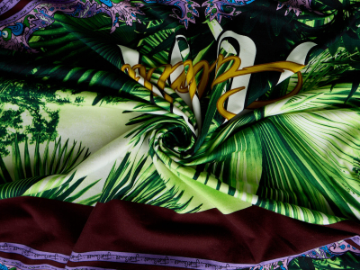 Grosse maille sweat grattée en coton en motif à rapport - Grossiste en Tissus Bemax