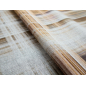 Elastic viscose knit in a beige check pattern