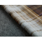 Elastic viscose knit in a beige check pattern