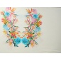 Jersey de viscose avec élasthanne aux fleurs tropicales - rapport
