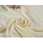 Jersey de viscose avec élasthanne aux fleurs tropicales - rapport