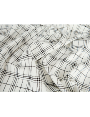Jerseu de viscoză punto în carouri - Depozit de materiale textile Bemax
