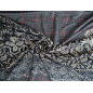 Viscose knit with elastane - check pattern and lace - repeat