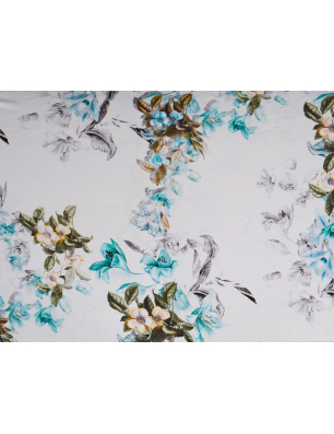 Jerseu din vâscoză pentru pulover, cu model floral – Angro Textile Bemax