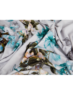 Jerseu din vâscoză pentru pulover, cu model floral – Angro Textile Bemax