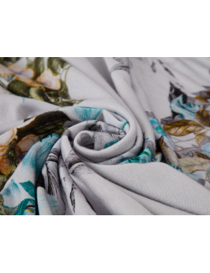Jerseu din vâscoză pentru pulover, cu model floral – Angro Textile Bemax