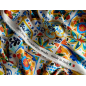 Silk satin with elastane in a Sicilian pattern in the Dolce&Gabbana style