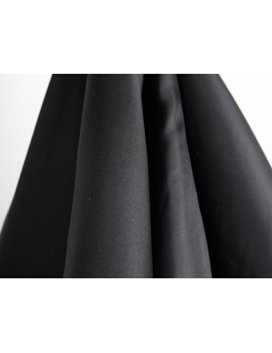Twill noir en soie de mûrier - Grossiste en tissus Bemax