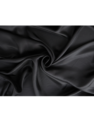 Mulberry silk black twill - Bemax Fabrics Wholesale