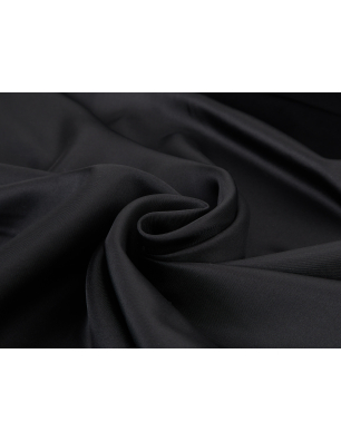 Mulberrysilke sort twill - Tøj- og stofgrossist Bemax