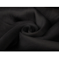 Black silk organza with a distinct weave, semi-stiff