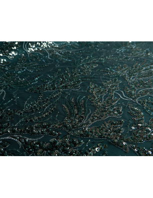 Lace for a dress - embroidery on tulle - Bemax Fabrics Wholesale