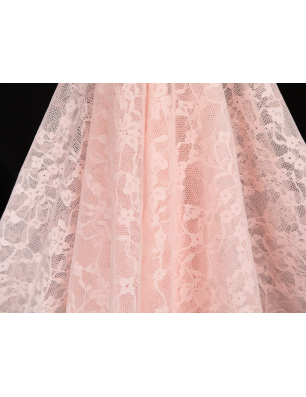 Delicate lace by the meter in light powder pink - Bemax Fabric Wholesale