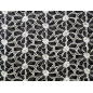 Embroidered cotton in a lace floral pattern – black with ecru.