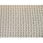 Cotton lace crocheted - openwork teardrops - natural light beige