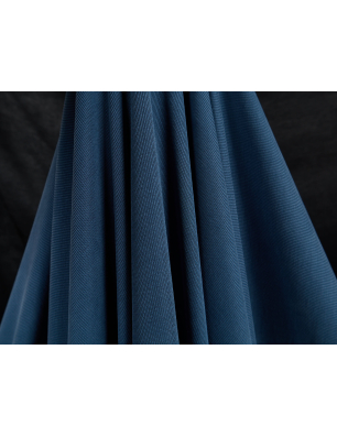 Stribet ribstrikket viskose med cupro-touch sandwashed - Tøjstof-handel Bemax
