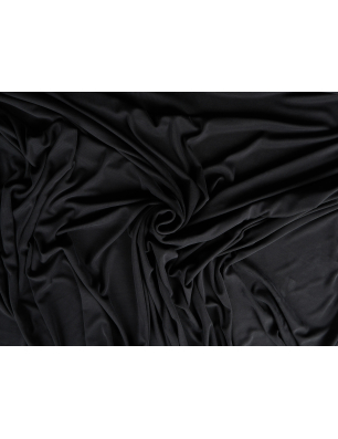 Stribet ribstrikket viskose med cupro-touch sandwashed - Tøjstof-handel Bemax