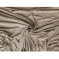Ribstrikket viskose med cupro-touch sandwashed