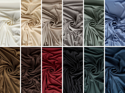 Ribbed viscose knit with a cupro touch, sandwashed