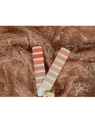 Lace for a dress - embroidery on tulle - Bemax Fabrics Wholesale