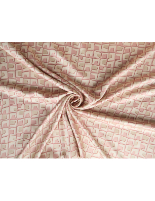 Viscose fabric with a delicate sheen - pastel mosaic