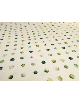 Viscose com um brilho subtil - creme com pintas marmoreadas em forma de pequenos grãos