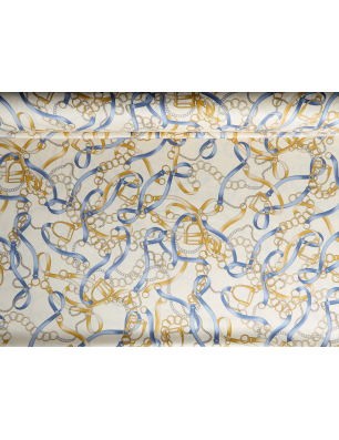 Viscose, matière à léger brillant - chaînettes à bandes