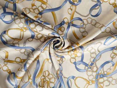 Viscose com brilho delicado - correntes com tiras