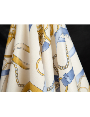 Viscose, matière à léger brillant - chaînettes à bandes