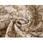 Viscose avec un léger effet satiné - motif géométrique en beige