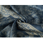Viskose-Stoff mit zartem Glanz – blaues Halstuch