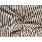 Viscose fabric with a subtle sheen - ecru stripes