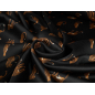 Вискоза материал с деликатен блясък - принт в диви котки