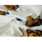 Viscose, tissu pour robe, blanc avec des anges