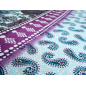 Viskose materiale med små dråber paisley med en udsøgt kantborder