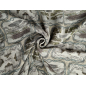Viscose chiffon with a pastel pattern of French postcards