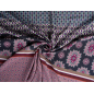 Viscose fabric for dresses with a boho-style pattern - repeat pattern