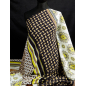 Viscoză material pentru rochii tip sarafană cu imprimeu în stil boho - raport