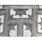 Viscose chiffon wit met geometrische bandana-patronen
