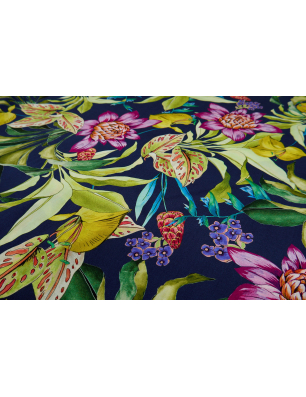 Viscose, material para vestido com padrões florais
